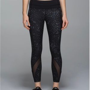 Lululemon Inspire Tight II Star Crushed Coal Black